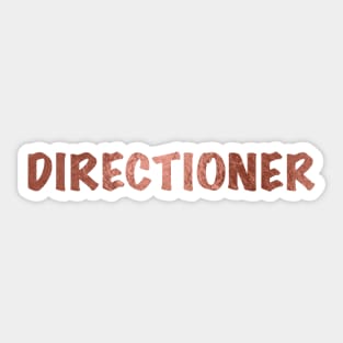 Rose gold "DIRECTIONER" Sticker